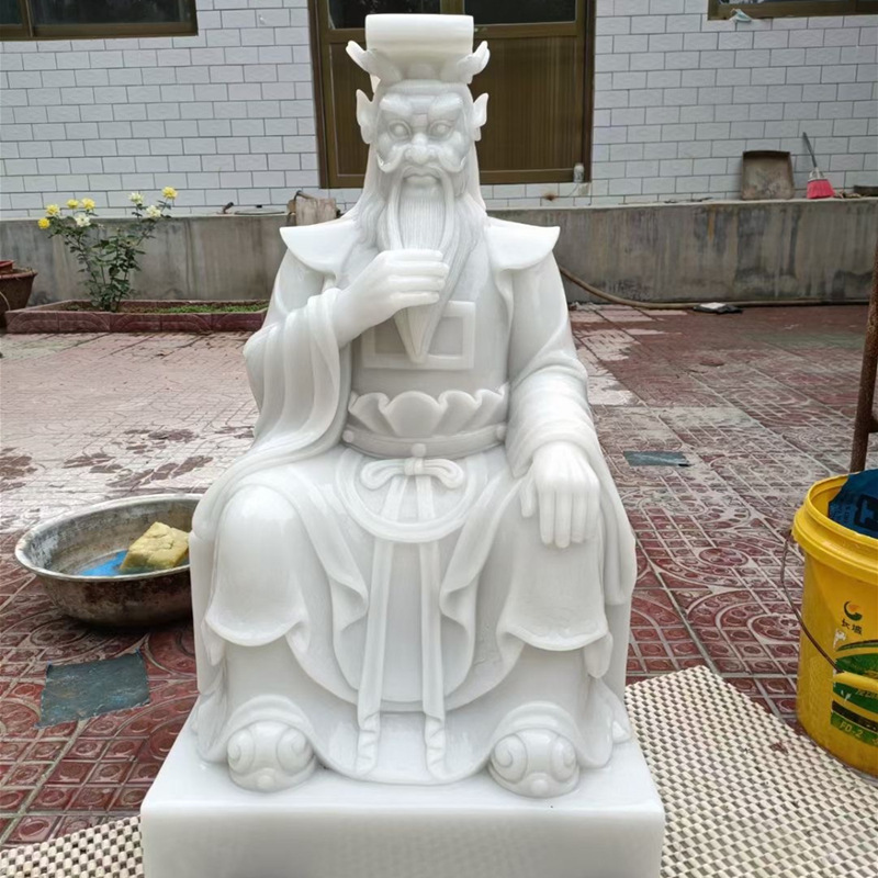 厂家石雕龙王雕塑海龙王菩萨石像大理石汉白玉龙王神像寺庙