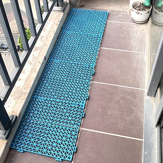 Thickened Hollow-out Swimming Pool Bathroom Non-Slip Mat Warehouse Courtyard Project Waterproof Foot Mat Bathroom Splicing Anti-Slip Floor Mat