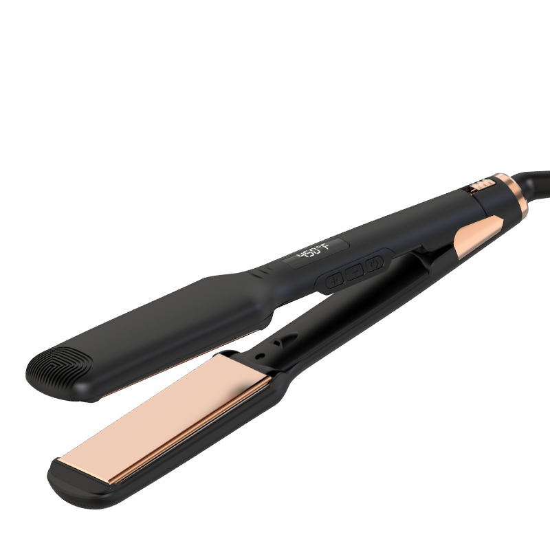 Ceramic Heating Plate Hair Straightener Intelligent Temperature Control Electric Hair Straightener for Curling Or Straightening Goddess Shape Marcel Waver Hair Curler