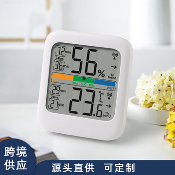 亚马逊电子温湿度计家用室内彩屏高精度精准壁挂式婴儿房温度计表