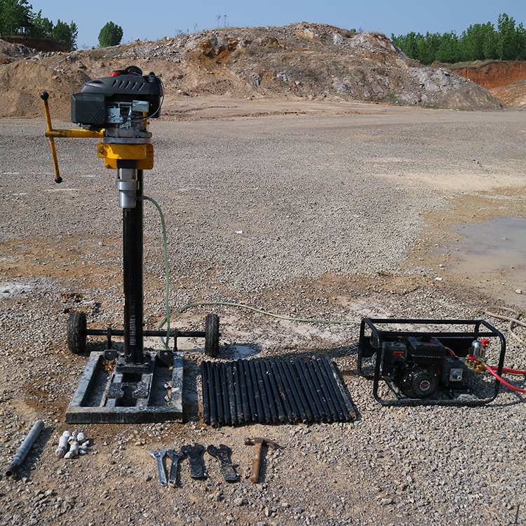 单人立式背包钻机 轻便地质勘探取芯钻机 山地取样钻机