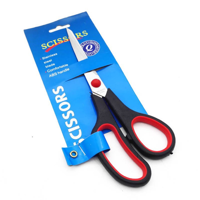 Wholesale Black and Red Rubber Scissors 8.5-Inch 7.5-Inch 6.5-Inch 5.5-Inch Office Scissors Student Scissors Wholesale