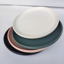 陶瓷盘 10英寸圆形披萨盘 外贸尾单陶瓷牛排盘 家用盘子早餐托盘