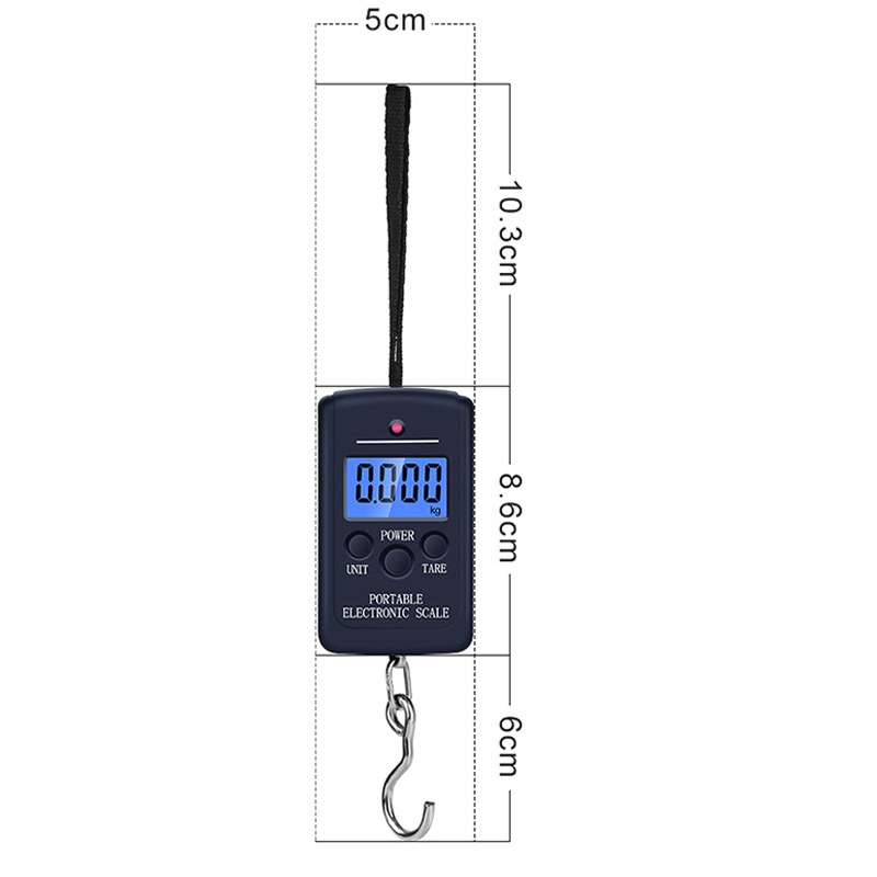 Hot Sale 40kg Luggage Scale Portable Portable Electronic Scale with Hook Hanging Balance Portable Fishing Scale