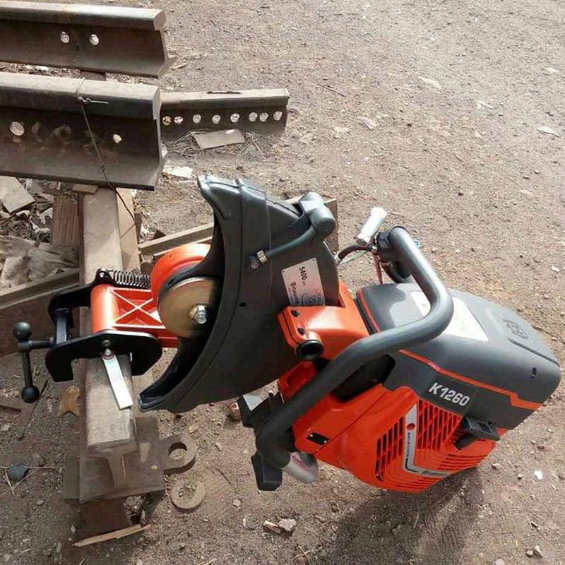 k1270内燃锯轨机 手提式汽油钢轨锯轨机 铁路轨道切轨机