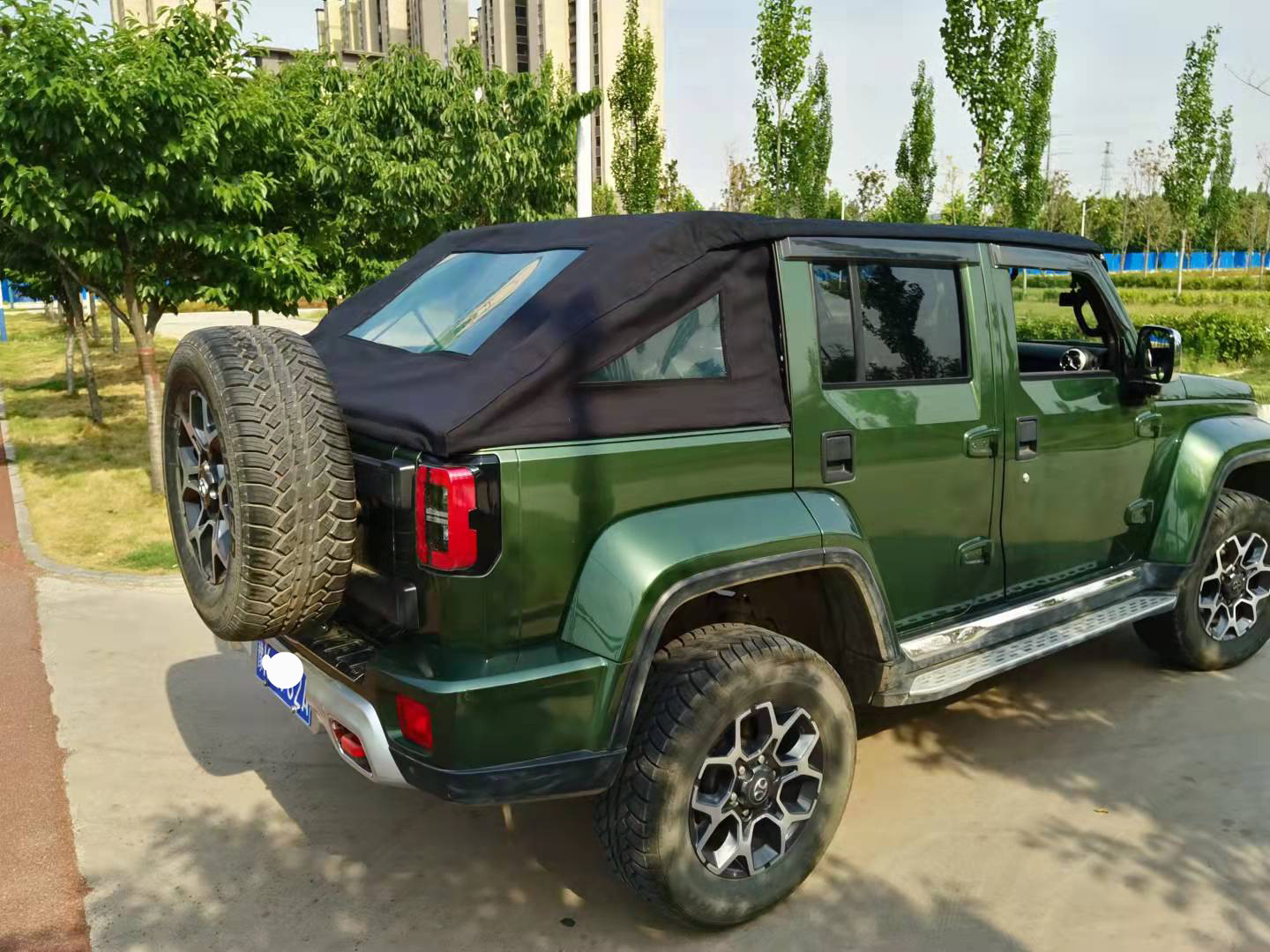 车篷越野车bj40车棚软顶折叠篷软篷简易篷敞篷防雨防水防风防尘
