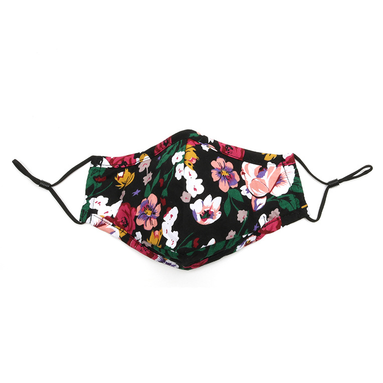 纯棉成人碎花个性透气印花口罩时尚装饰立体挂耳口罩跨境可印logo