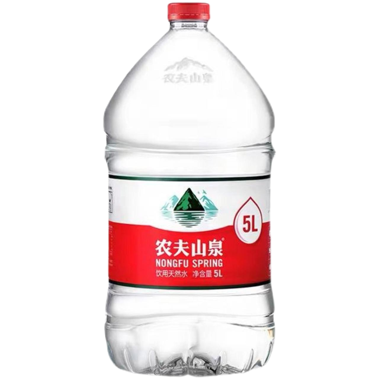 农夫山泉弱碱性天然饮用水非纯净水矿泉水5l×4桶整箱大桶水家用