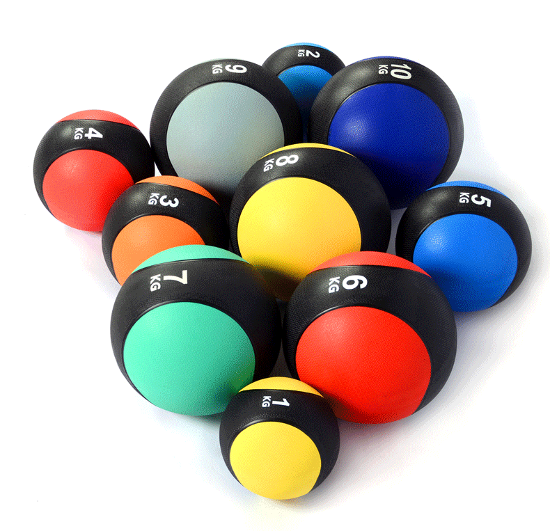 太极橡胶药球重力球腰腹部敏捷训练体能平衡健身弹力实心康复药球