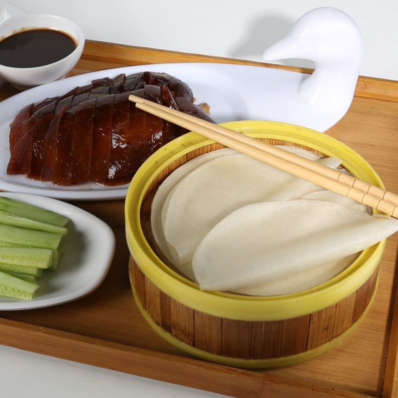 北京烤鸭饼皮薄饼面皮春饼京酱肉丝饼20/60/100张筋饼皮家庭特惠