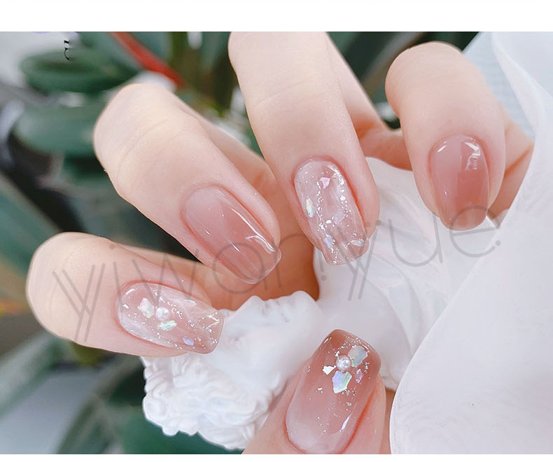 美甲云母片饰品网红爆款丝绸云母贝指甲装饰贝壳片日式款