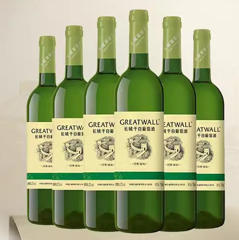 中粮长城红酒正品干红葡萄酒经典绿标霞多丽干白整箱6瓶包邮-阿里巴巴