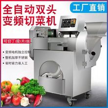 商用切厨房菜机 不锈钢蔬菜水果切片切丝切段切丁机 双头切菜机