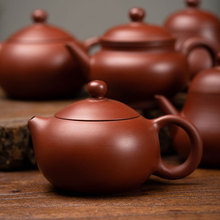 原矿大号容量宜兴手拉壶紫砂朱泥壶茶壶陶瓷小号功夫茶具泡茶器