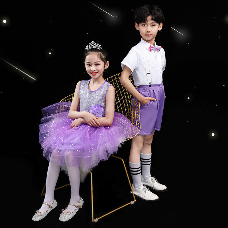 裙男童背带裤合唱服幼儿表演服万圣节cosplay服装幼儿化妆舞会演出服