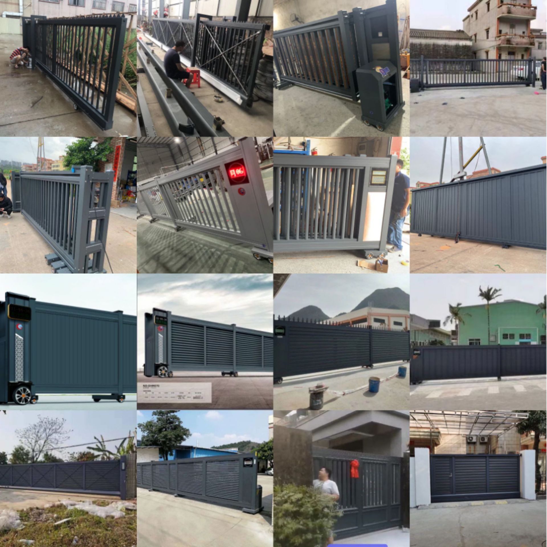 厂家直销不锈钢电动伸缩门 工厂企业学校围墙大门 平移门