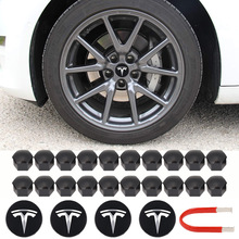 适用于特斯拉model 3/X/S轮毂盖轮毂帽中心盖特斯拉改装汽车配件