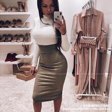 Party Bodycon High Waist Long Skirts Women Split Skirt