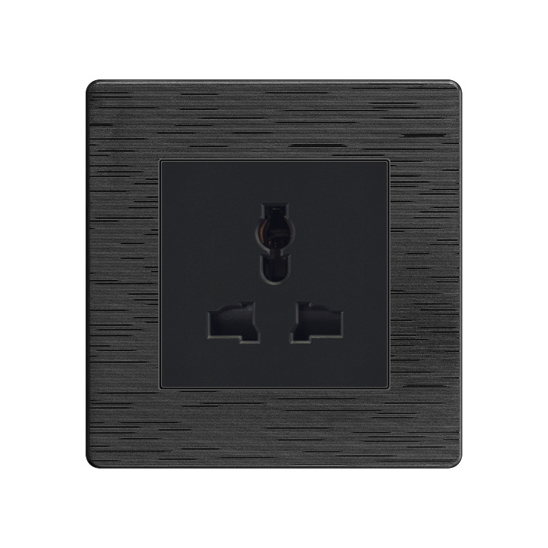 国际万用三孔插座 暗装86型欧标13a多功能三极通用港澳开关插座