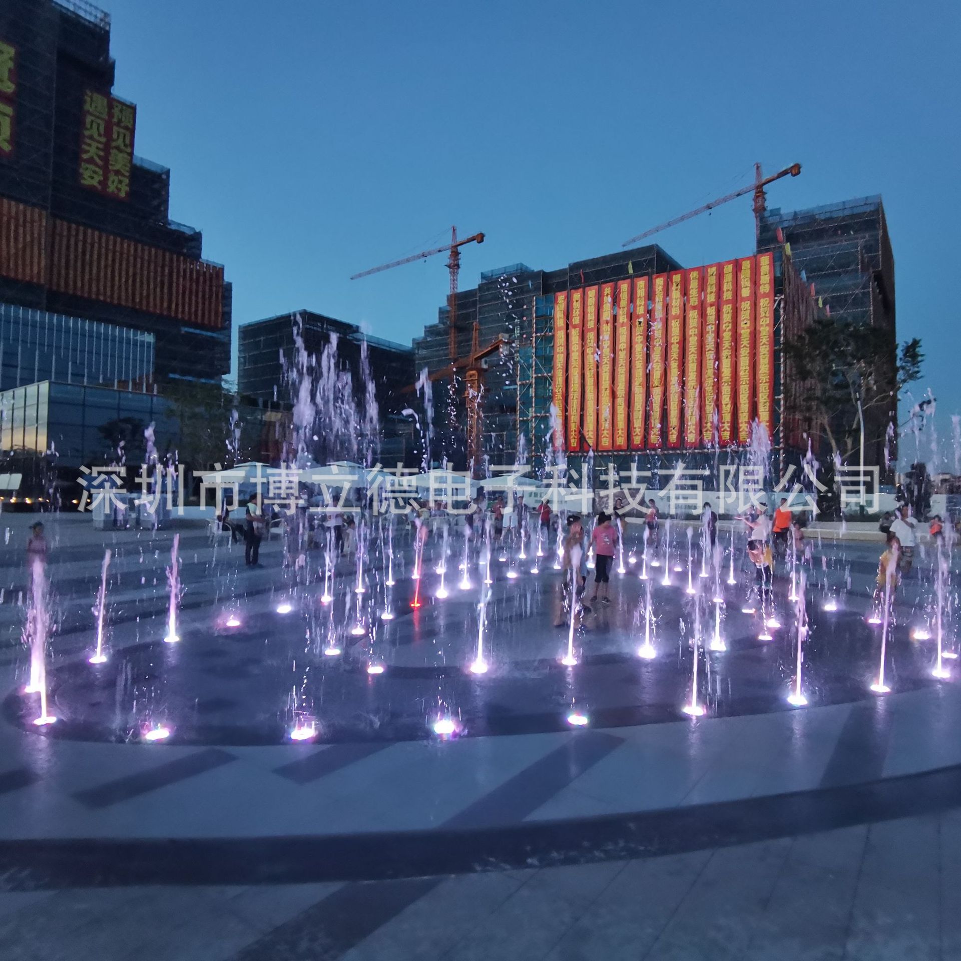 户外广场音乐喷泉旱喷水景设备订做安装厂家