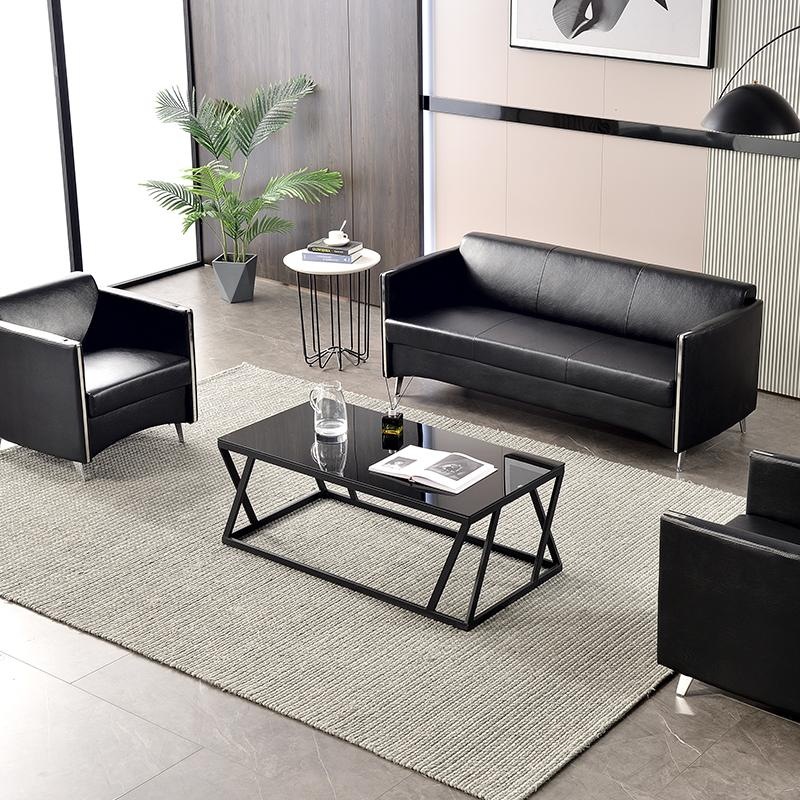 合肥迈亚办公沙发简约现代单人三人位家具组合套装接待室会客办公