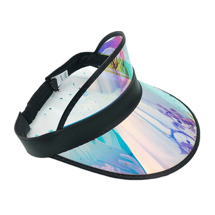 Spot Sun Protection Hat Sun Hat Sun Hat Barrettes Summer UV Casual Hat Foreign Trade PVC Topless Hat