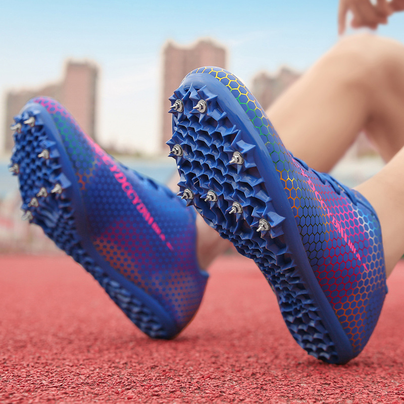 跨境外贸田径中长跑男钉子鞋女跑步跳远鞋中考体育学生比赛跑钉鞋