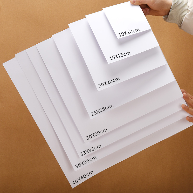 正方形荷兰白卡纸绘画美术专用水彩马克笔手绘明信卡片10*15素描