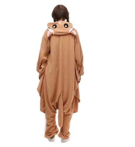 Cross-Border Autumn and Winter Flannel Cartoon Cartoon One-Piece Pajamas Animal Play Costume Couple Parent-Child Homewear