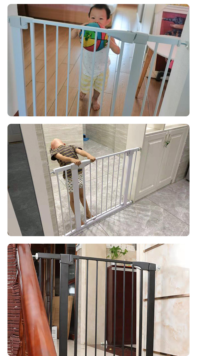 楼梯口护栏 免打孔儿童安全门栏宝宝防护栏 宠物隔离门栏狗狗围栏