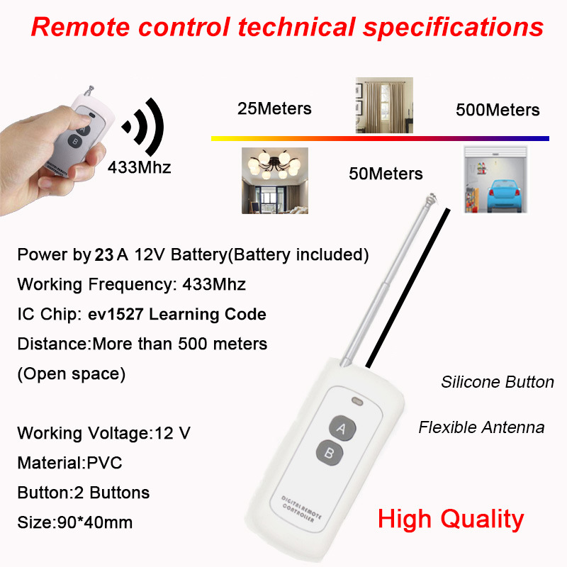 Mini Wireless Remote Switch Dc12v 9V 5V V Power on-off Device Miniature DC LED Lamp