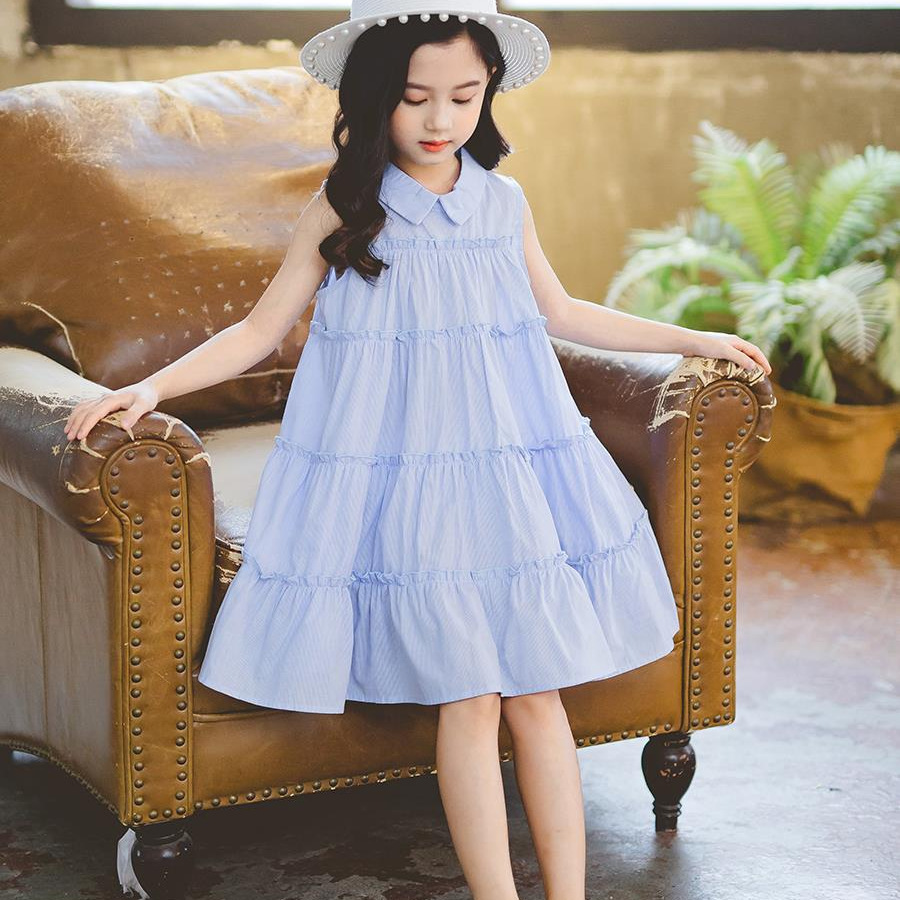 女童夏装连衣裙夏季2024新款洋气小女孩全棉夏款大童纯棉儿童裙子