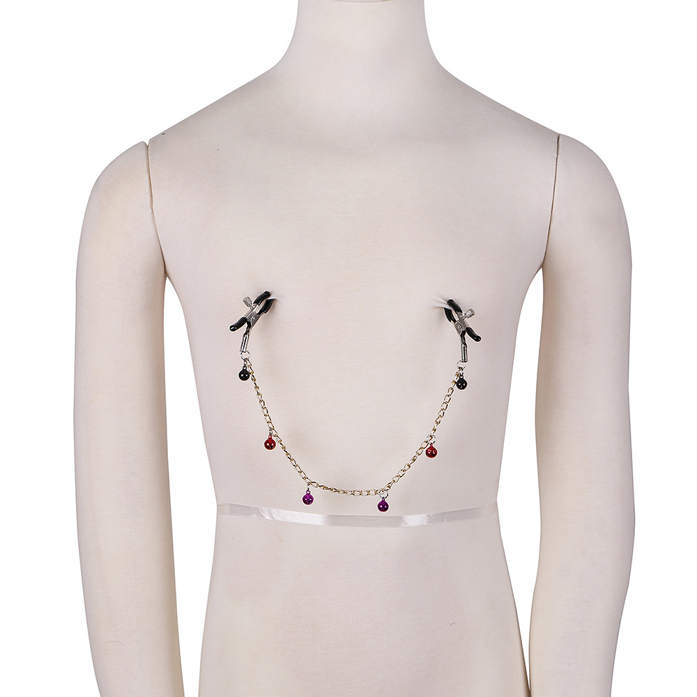 情趣乳头夹子 另类调情铃铛乳头松紧夹子 金属咪咪夹乳夹性用品