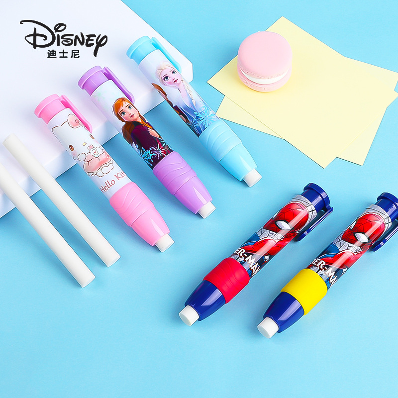 E0200 Disney Push Eraser Set Children's Push Eraser New Cute Eraser for Primary School Students