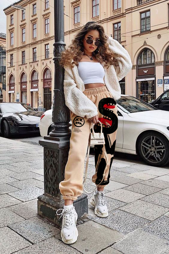 1478*亚马逊速卖通欧美女装卫衣裤加厚欧美运动裤卫衣裤