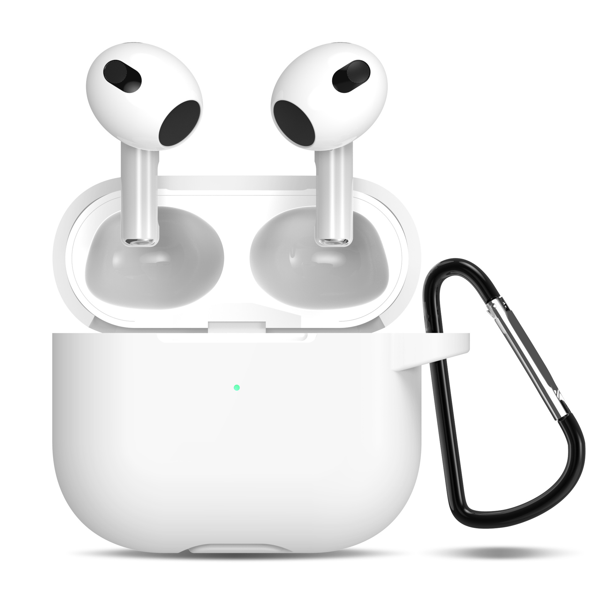 适用新款airpods3保护套第三代苹果蓝牙耳机硅胶保护壳纯色耳机套