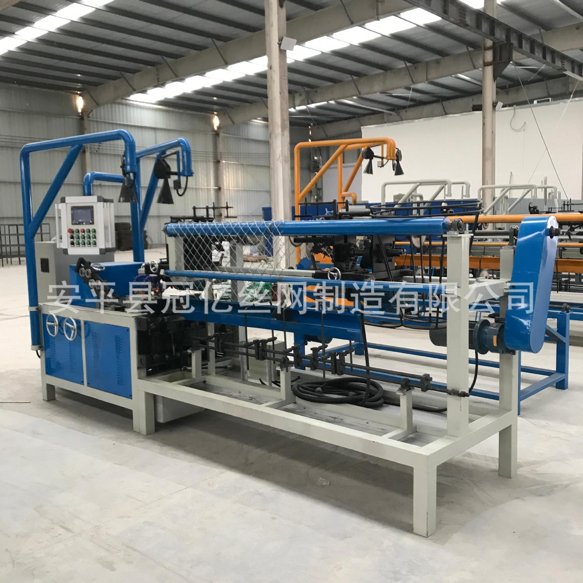 供应全自动煤矿矿筛网轧花网机 全自动勾花网菱形网编织机厂家