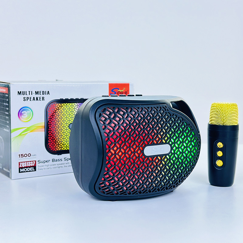 Popular Zqs1337 Portable High-Quality Stereo Outdoor Household Karaoke Mini Bluetooth Speaker