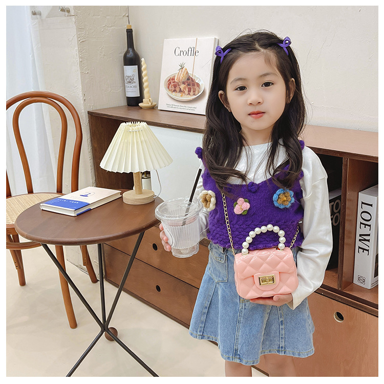 2024 New Cross-Border Hot Selling Gel Bag Portable Mini Bag Children's Small Bag Net Red Girl Cute Small Satchel