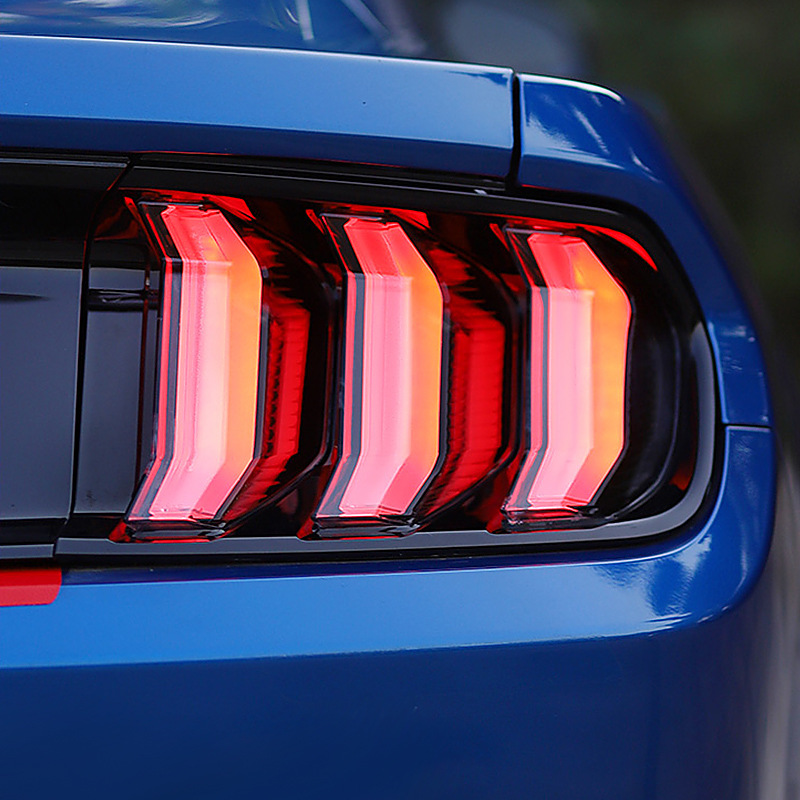 适用于福特野马尾灯总成 适用15-22款中规美规led尾灯改装流水转