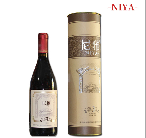 新疆尼雅干红窖藏三年葡萄酒6瓶装/箱 红酒赤霞珠750ml包邮