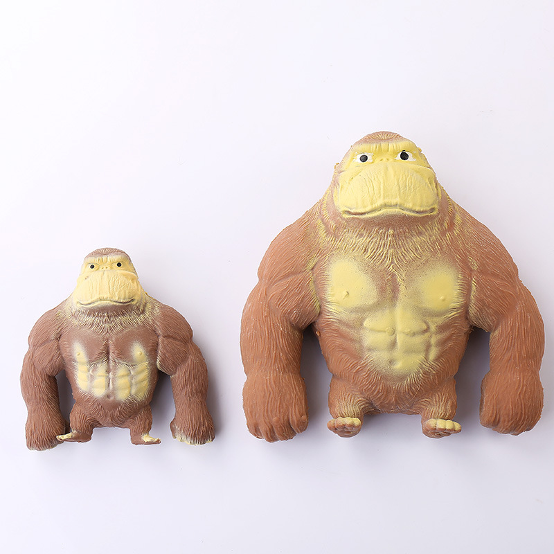 Internet Celebrity Decompression Toy Gorilla Squeezing Toy Sand Shaping Cartoon Soft Rubber Toy Vent Decompression Slow Rebound Doll