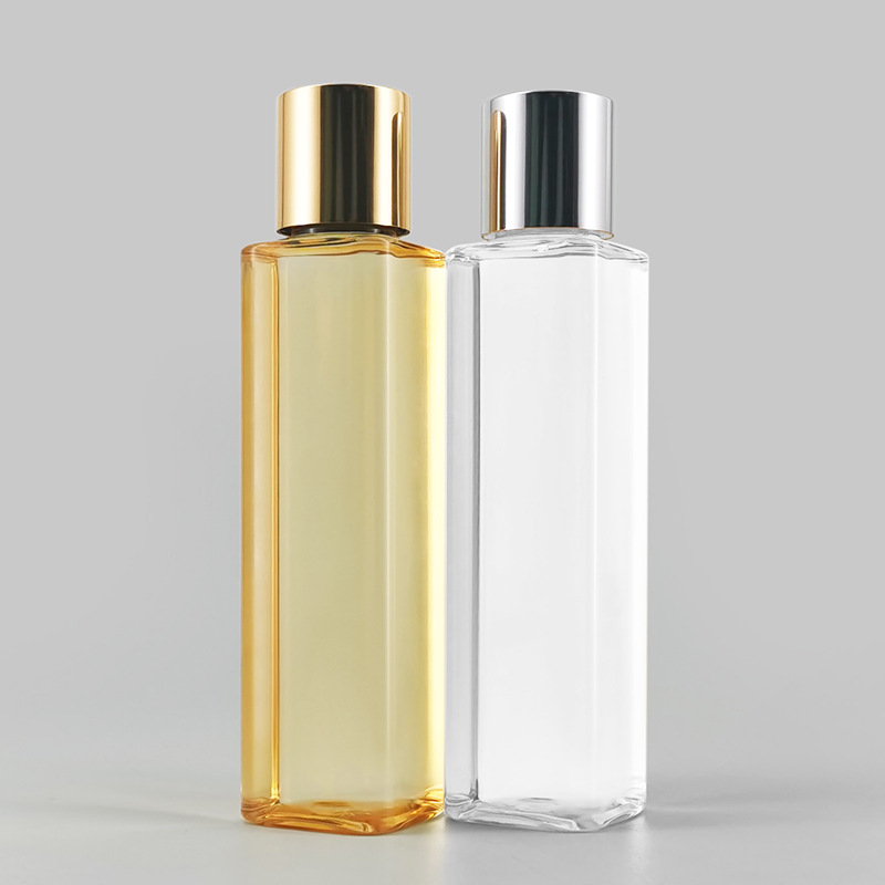 现货120ml方形瓶高级精华液瓶子pet旅行便携卸妆水分装瓶粉底液瓶