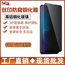 适用VIVO IQOO12 Y93 丝印防窥钢化膜Y53S V20 Y19 S9E手机保护膜