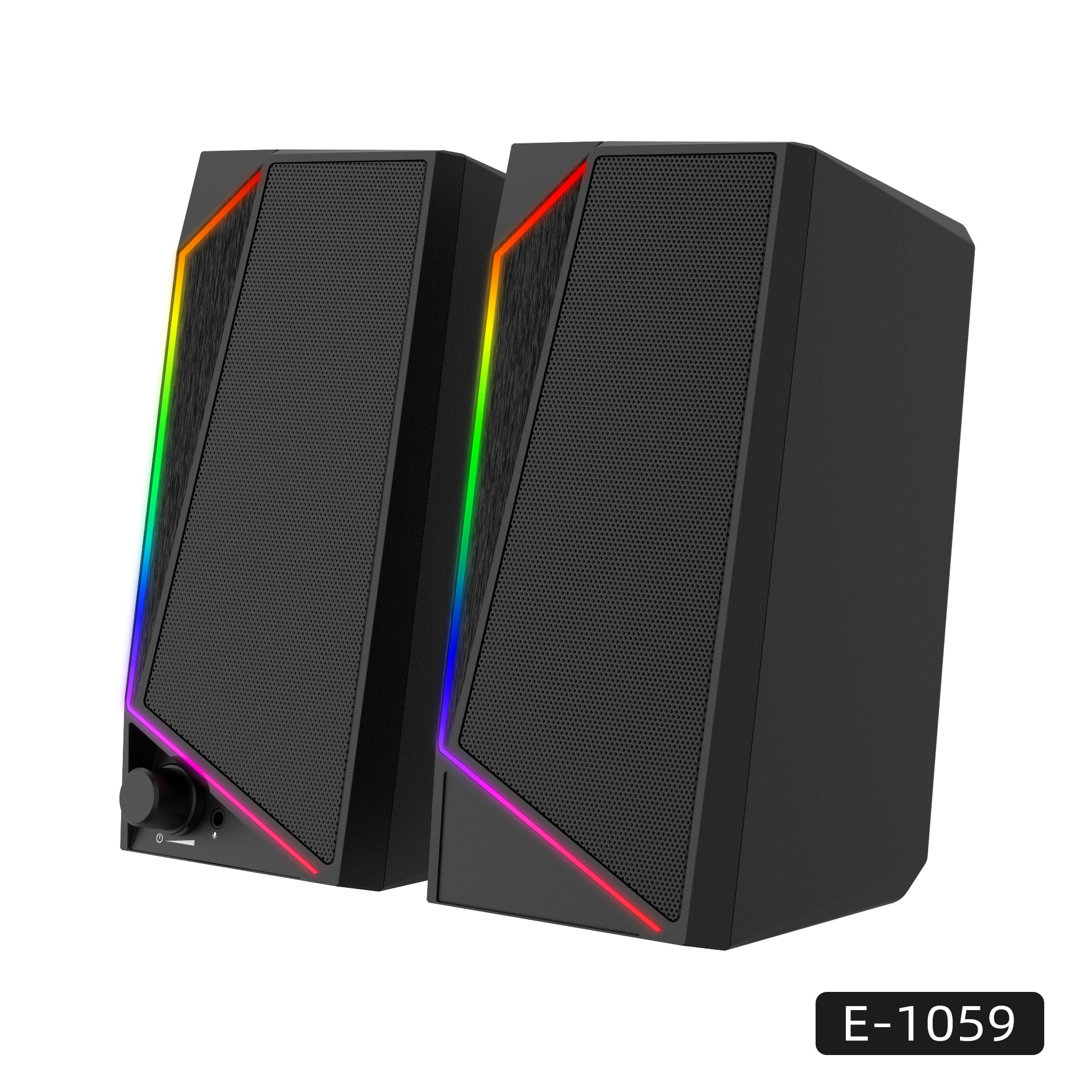 电脑音响个性rgb小音箱 电脑桌面多如媒体超重低音炮有源扬声器