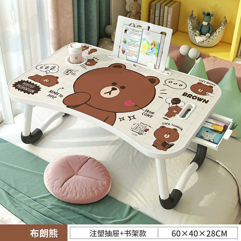 Foldable Small Desk Computer Desk Bed Lazy Table