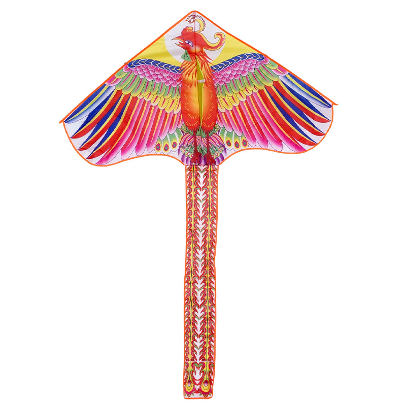 厂家直供潍坊手工风筝儿童卡通凤凰风筝 新手成人易飞布风筝批发