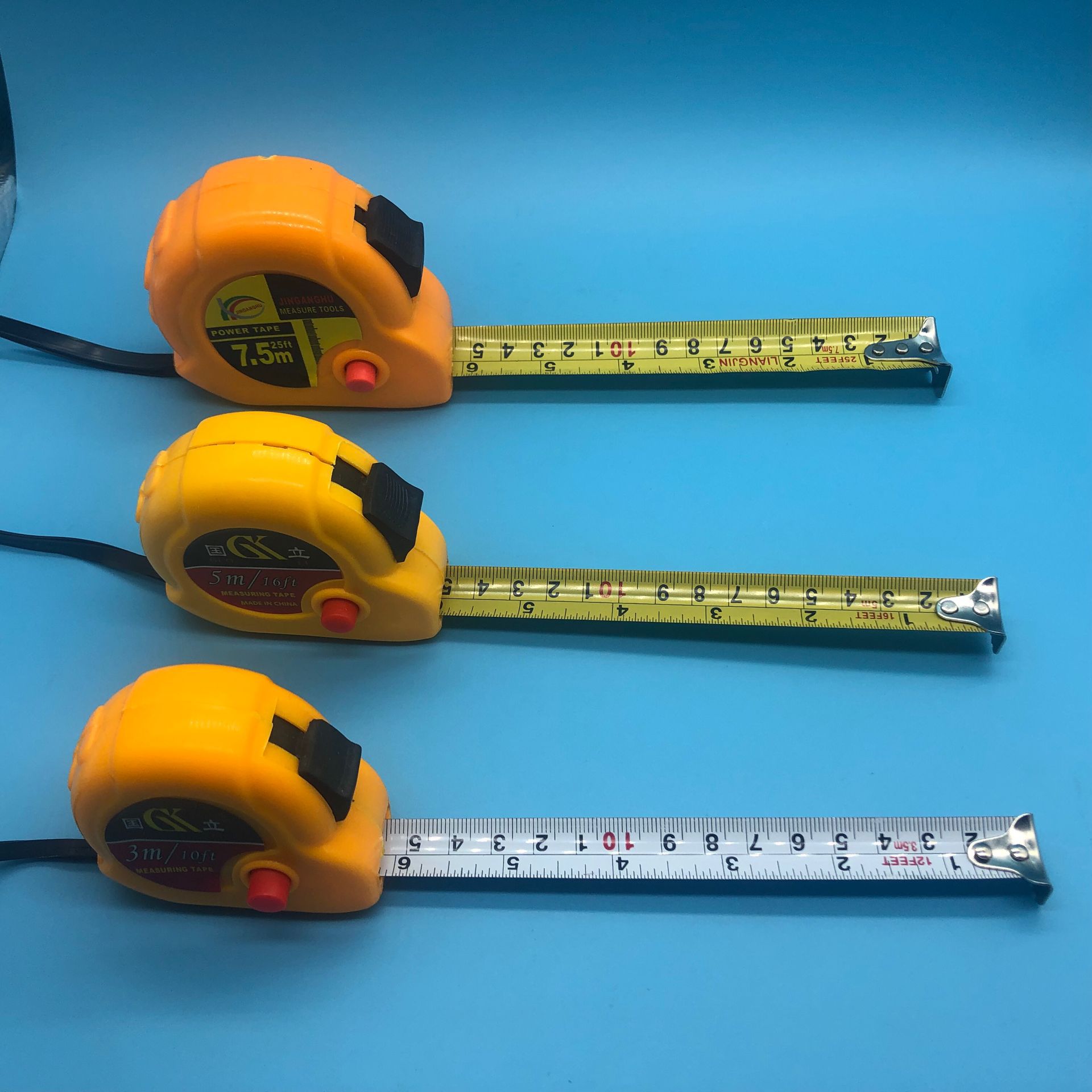 5米钢卷尺子木工装修测量尺鲁班尺盒尺地摊货源赠品