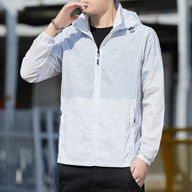 Summer New Lightweight Sun Protection Clothing Men's Couple Ice Silk Wind Shield Breathable Skin-Friendly Loose UV-Proof Jacket