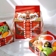 水果礼盒子空现货苹果橙子枇杷新年春节菌菇土产包装盒